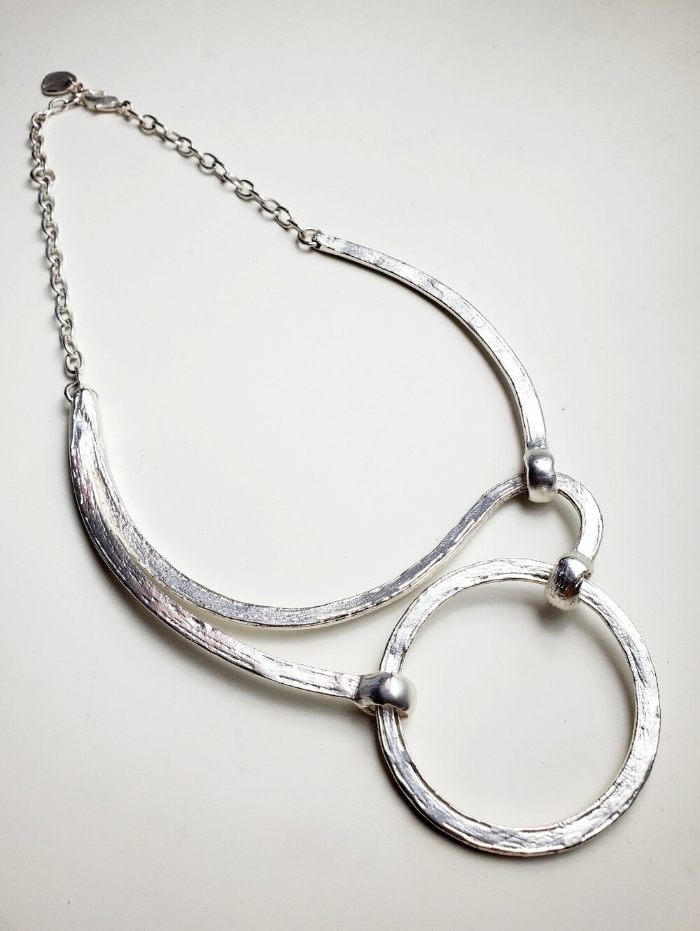 Karine Sultan Sterling Silver Plated Nickel And Lead Free Adjustable Necklace